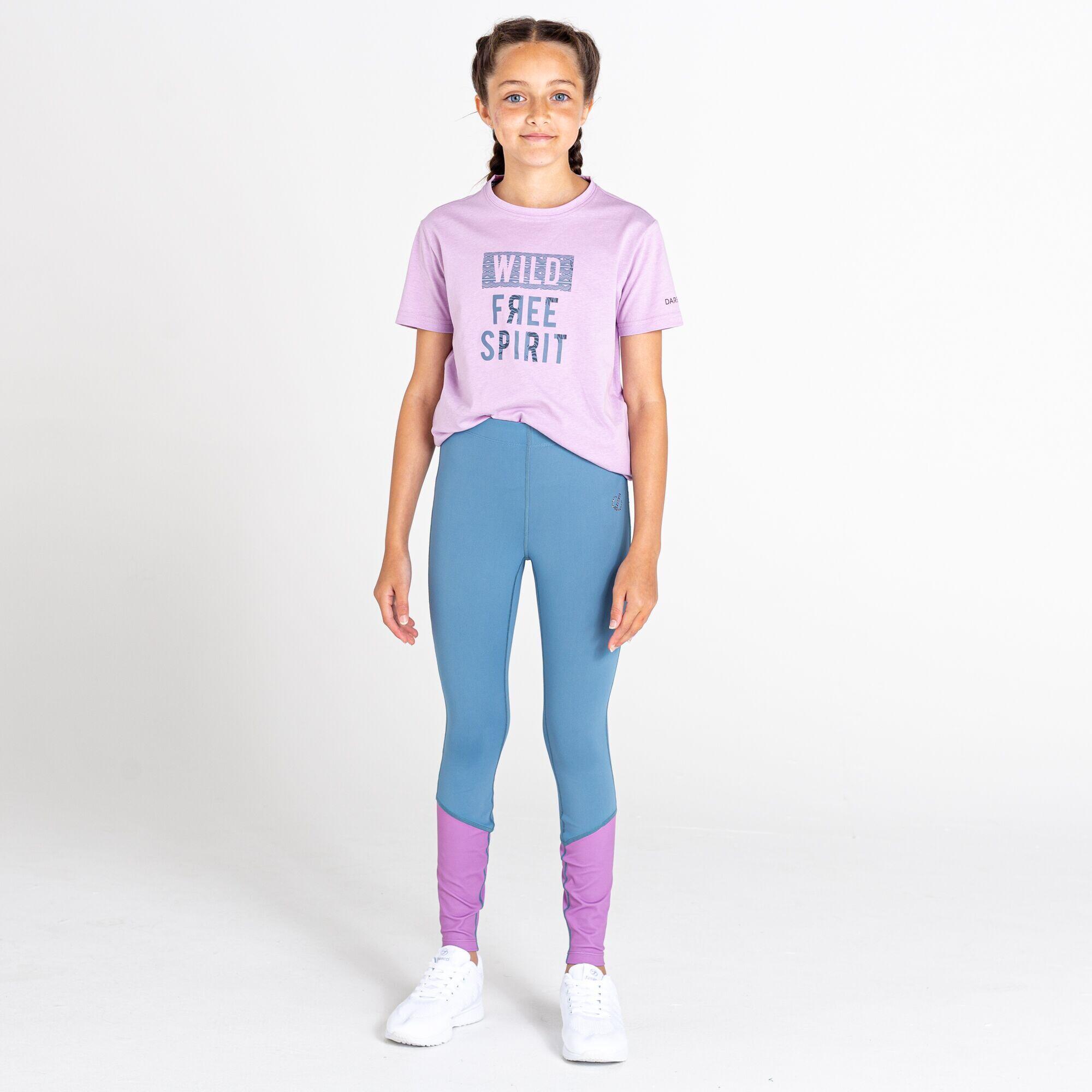 Leggings per bambini CRYSTALLIZE (Denim chiaro / Lavanda)