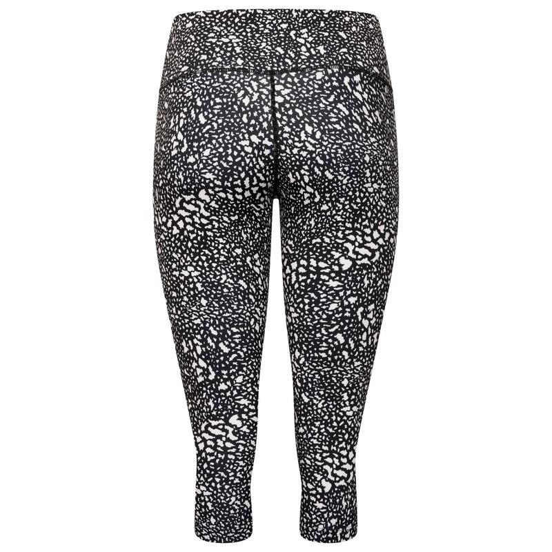 Vrouwen/dames Invloedrijke Leggings (Zwart/witte stip)