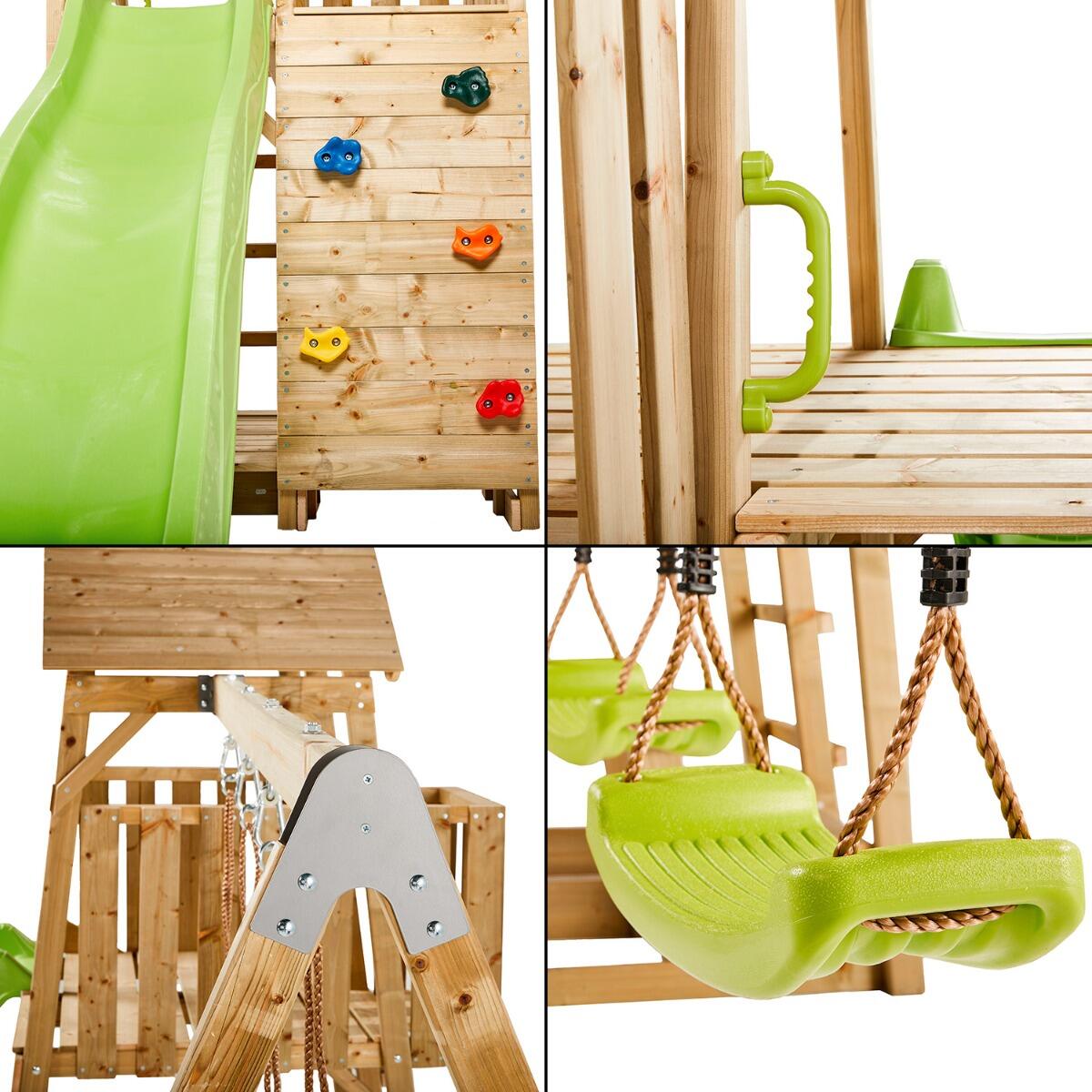 Aire de jeux balançoire nid en bois marron fsc® Kingswood | Maisons du Monde Aire de jeux balançoire nid en bois marron fsc® Kingswood | Maisons du Monde