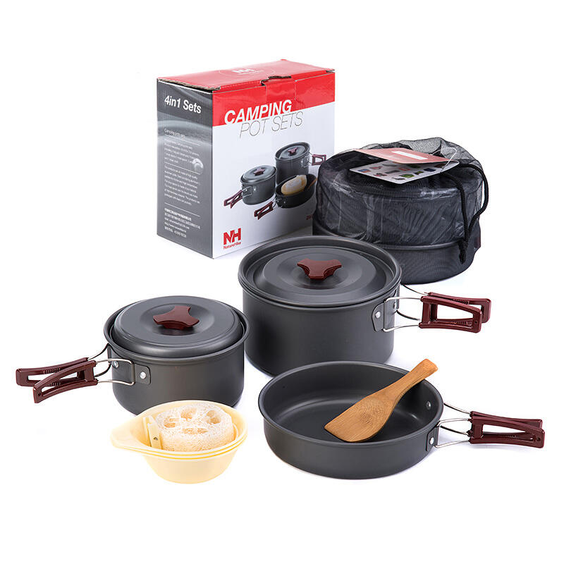 T203 Camping Cookware 4 in 1 sets
