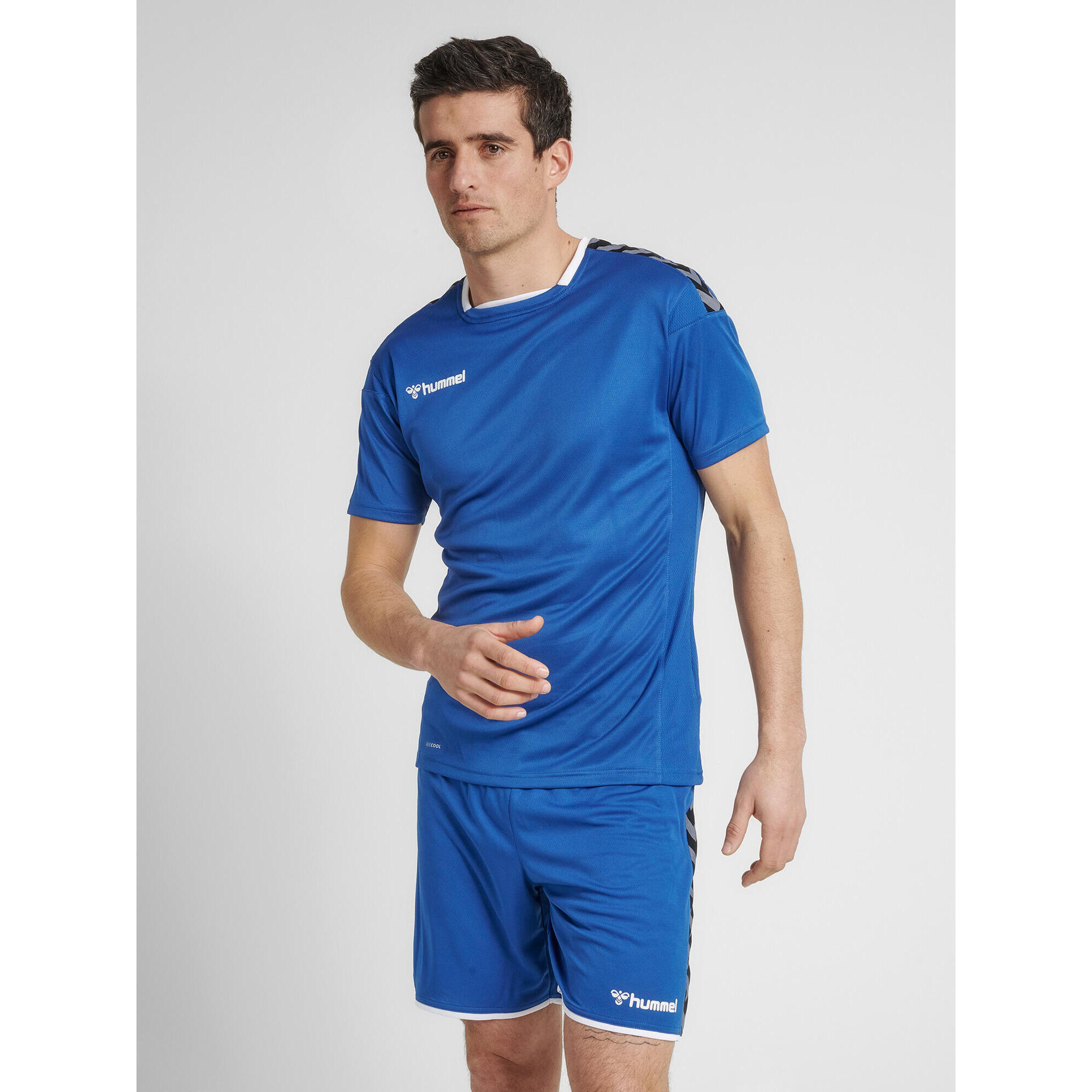 Hummel - Enfiler T-shirt Hmlauthentic Homme Hummel - Maillot Manches Courtes - Bleu - S - Decathlon