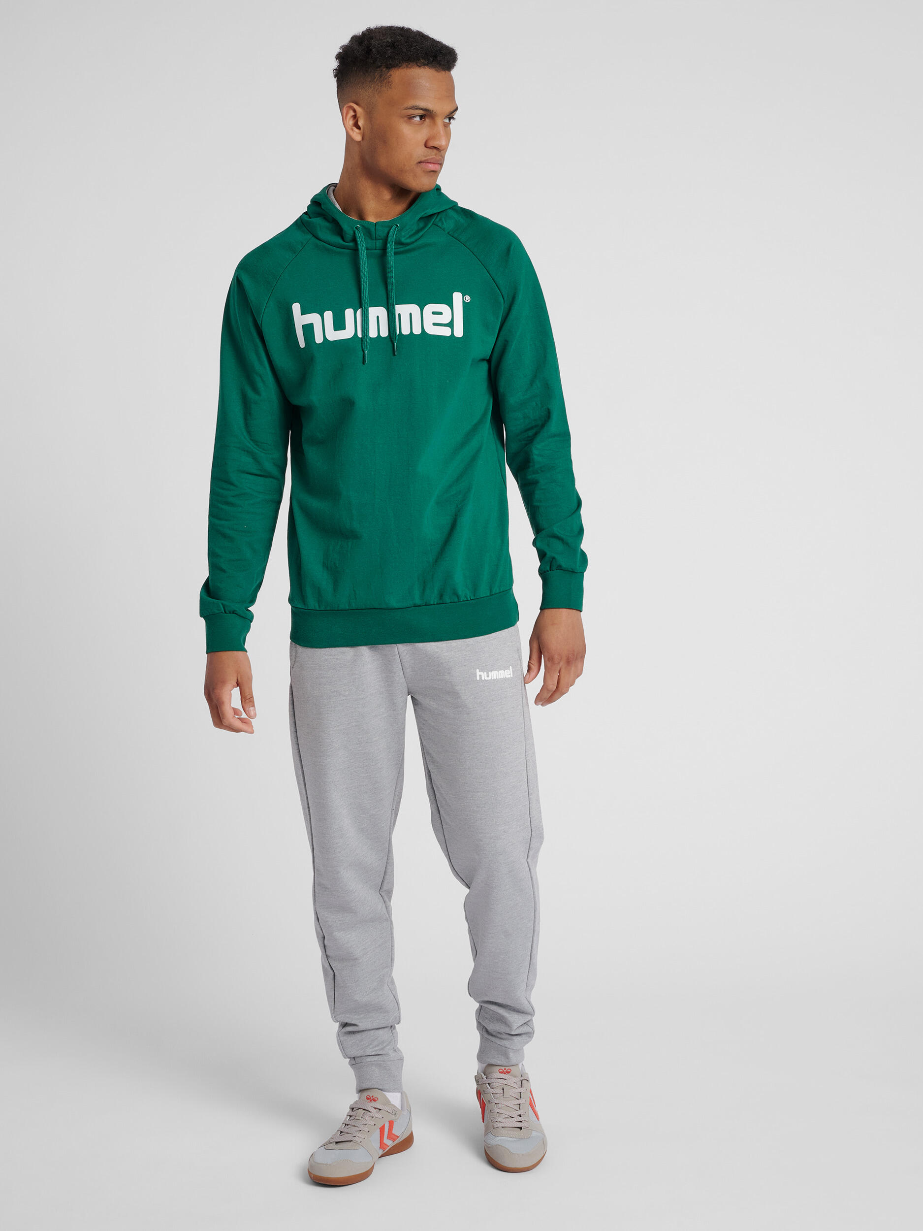 HUMMEL Felpa con cappuccio Hummel Cotton Logo