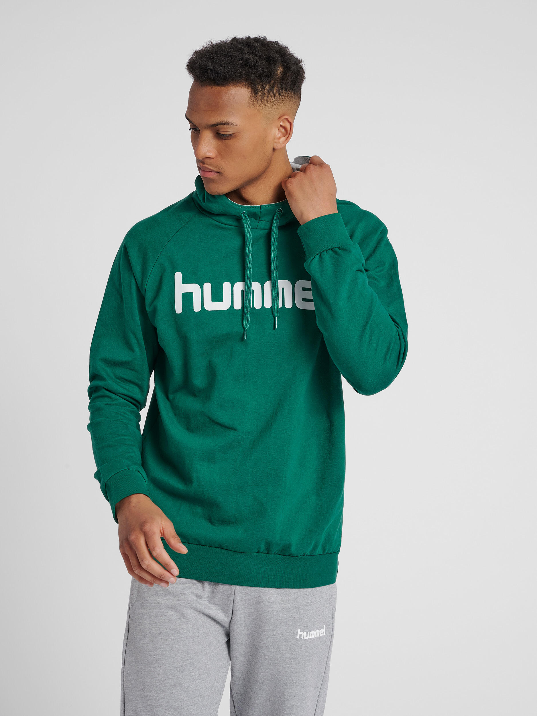 HUMMEL Felpa con cappuccio Hummel Cotton Logo