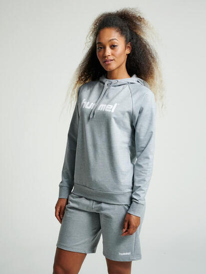 Bluza sportowa z kapturem damska Hummel Go Cotton Logo Hoodie Woman