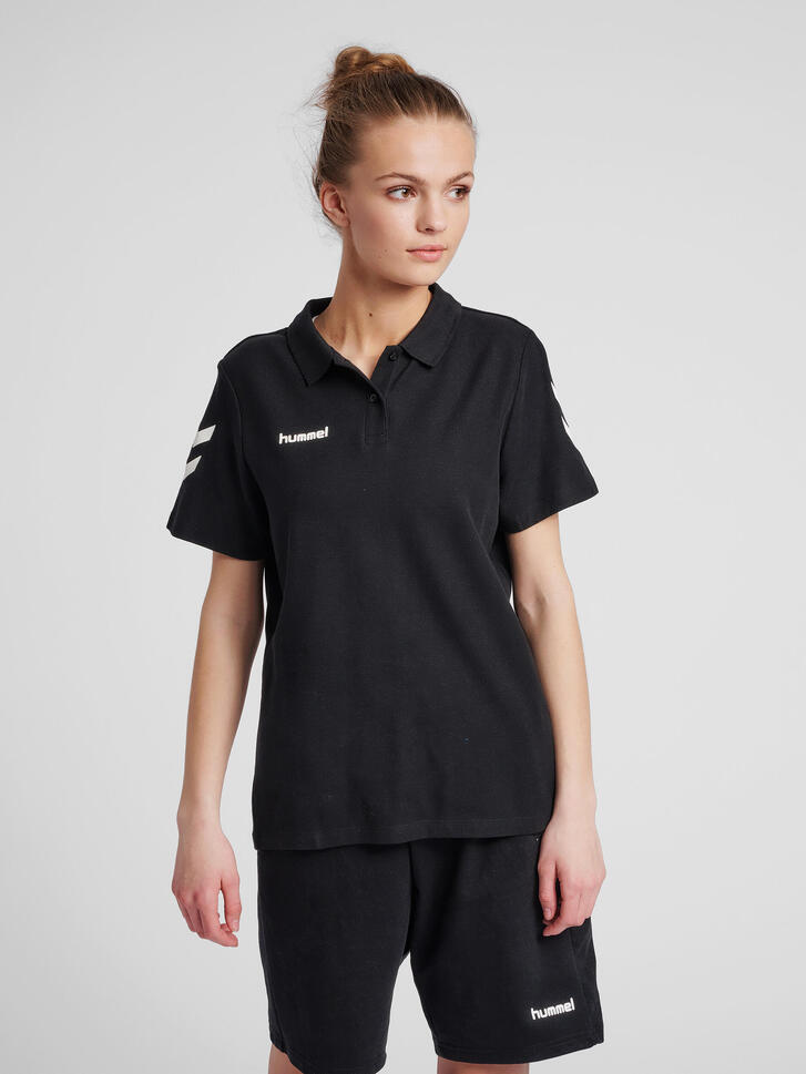 Koszulka tenisowa polo damska Hummel Go Cotton Polo Woman