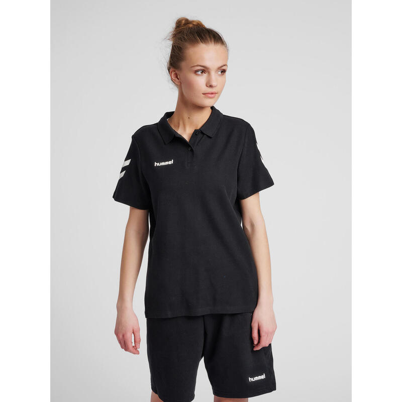 Koszulka tenisowa polo damska Hummel Go Cotton Polo Woman