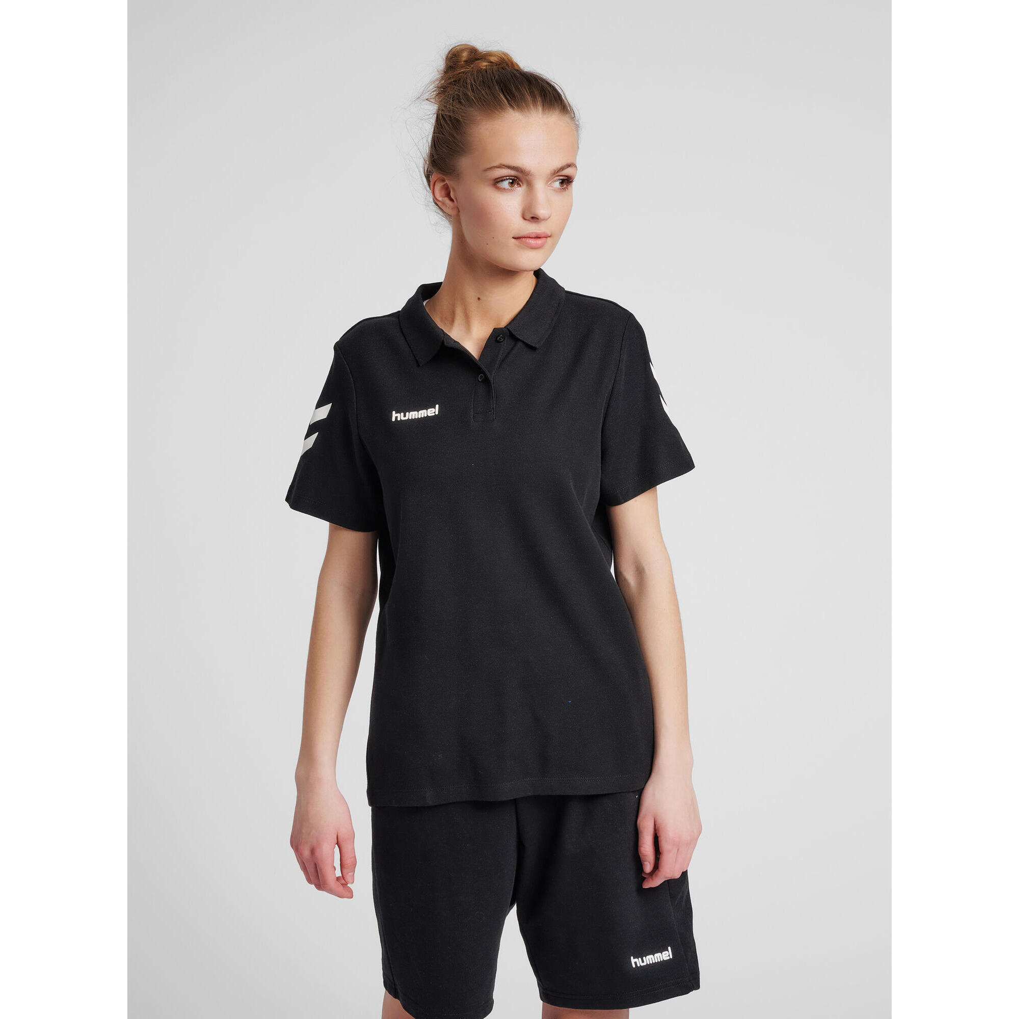 Hummel - Enfiler Polo Hmlgo Femme Hummel - Polo Manches Courtes - Noir - S - Decathlon
