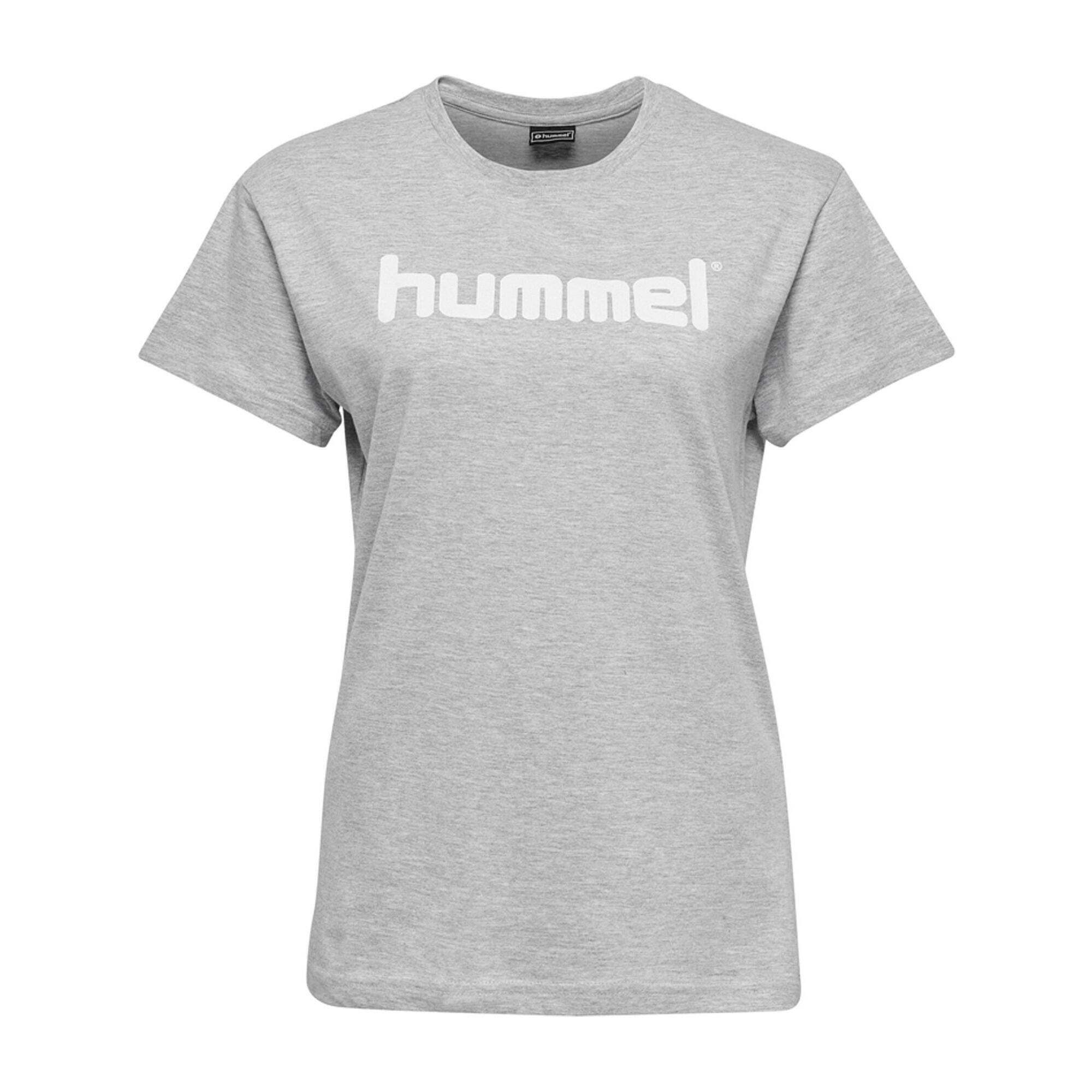 Koszulka sportowa z krótkim rękawem damska Hummel Cotton Logo 4/8
