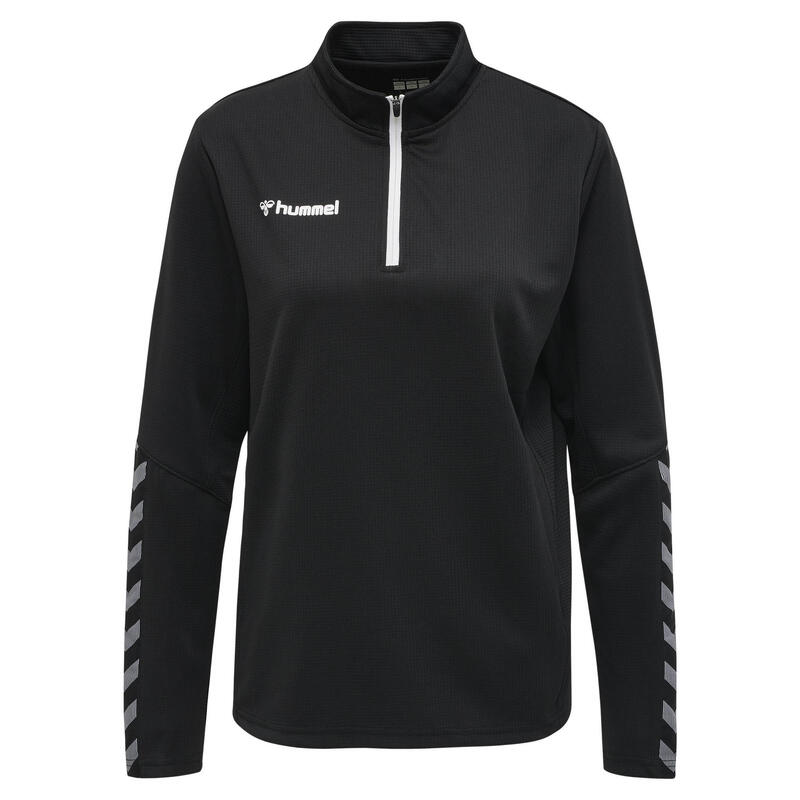 Sweatshirt Mit Kurzem Reißverschluss Damen