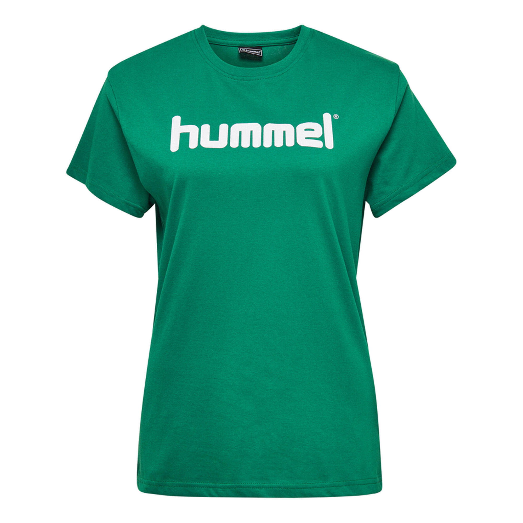 Koszulka sportowa z krótkim rękawem damska Hummel Cotton Logo 4/7