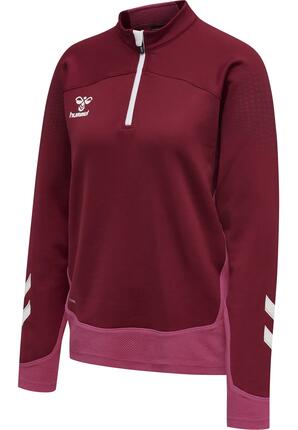 Demie-Fermeture Éclair Zip Sweat-Shirt Hmllead Femme