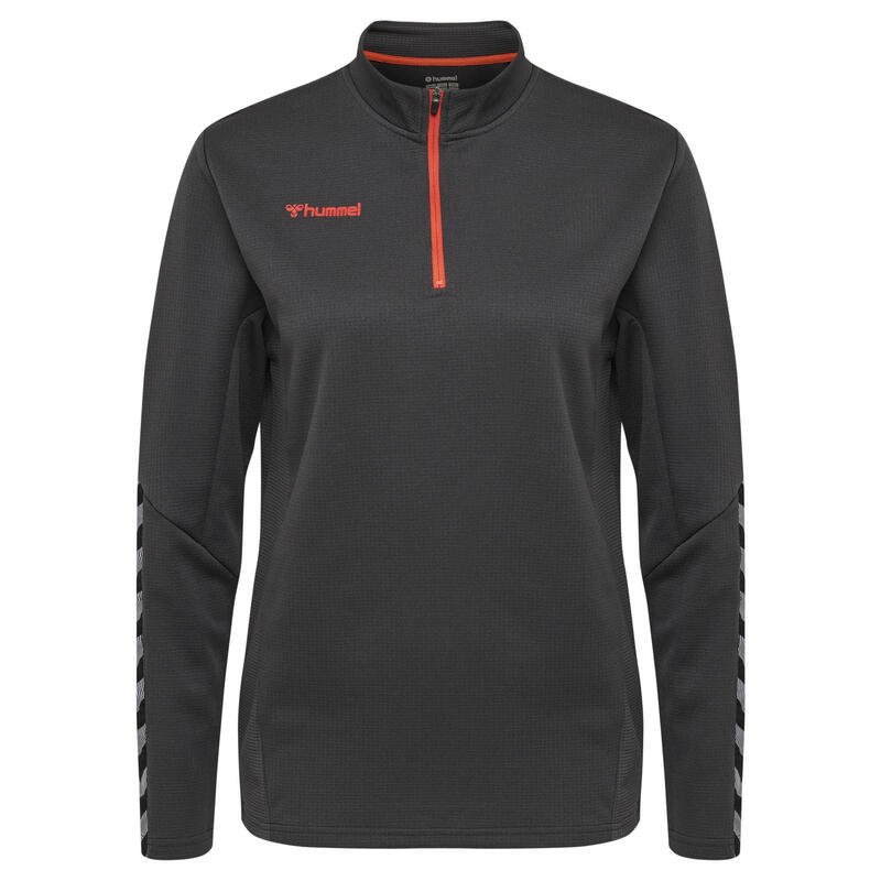 Sweatshirt Mit Kurzem Reißverschluss Damen