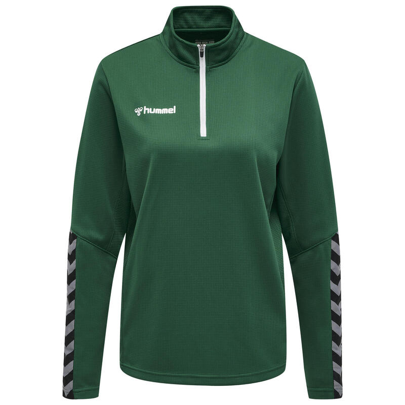 Sweatshirt Mit Kurzem Reißverschluss Damen