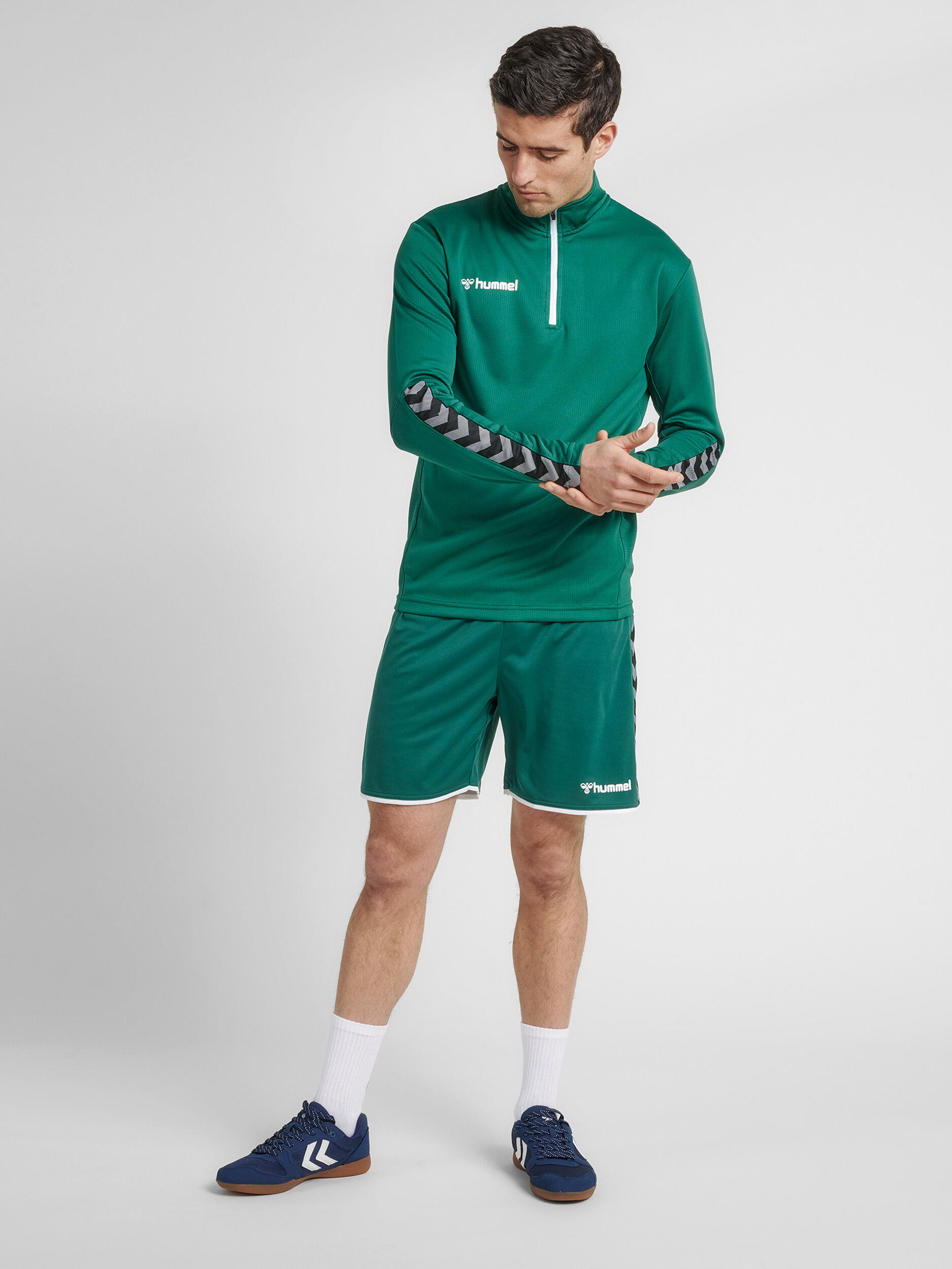Zip Sudadera Hmlauthentic Multideporte Hombre Transpirable Diseño Ligero Hummel 2/7