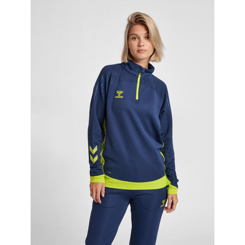 Demie-Fermeture Éclair Zip Sweat-Shirt Hmllead Femme HUMMEL