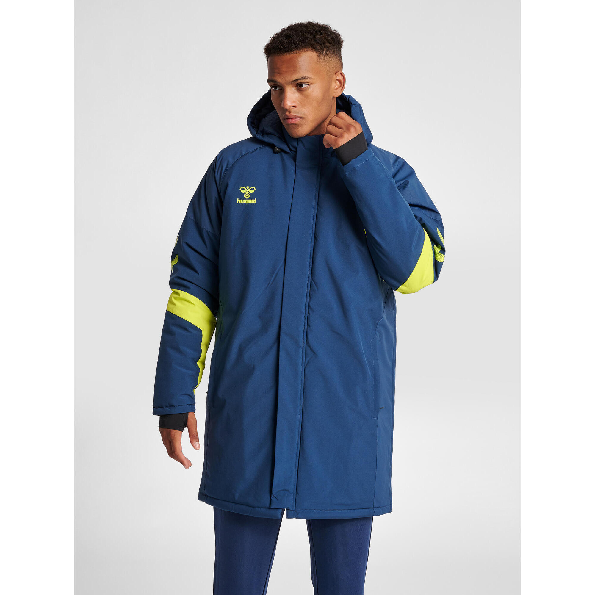 Hummel - Enfiler Zip Combinaison Hmllead Homme Hummel - Parka - Bleu - 40 M - Decathlon
