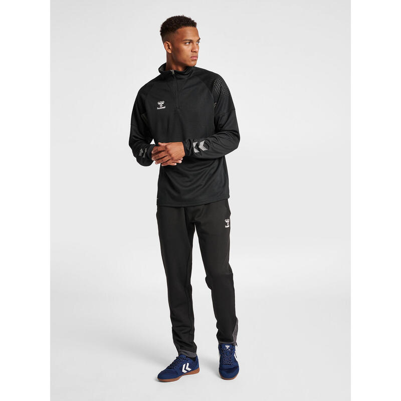Demie-Fermeture Éclair Zip Sweat-Shirt Hmllead Homme HUMMEL