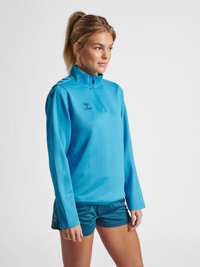 Demie-Fermeture Éclair Zip Sweat-Shirt Hmlcore Femme