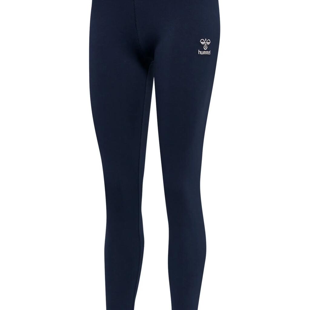 Women's cotton leggings Hummel Move Grid