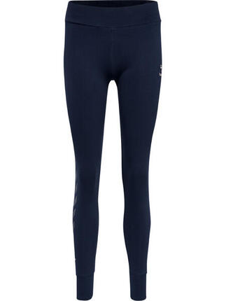 Damskie legginsy bawełniane Hummel Move Grid