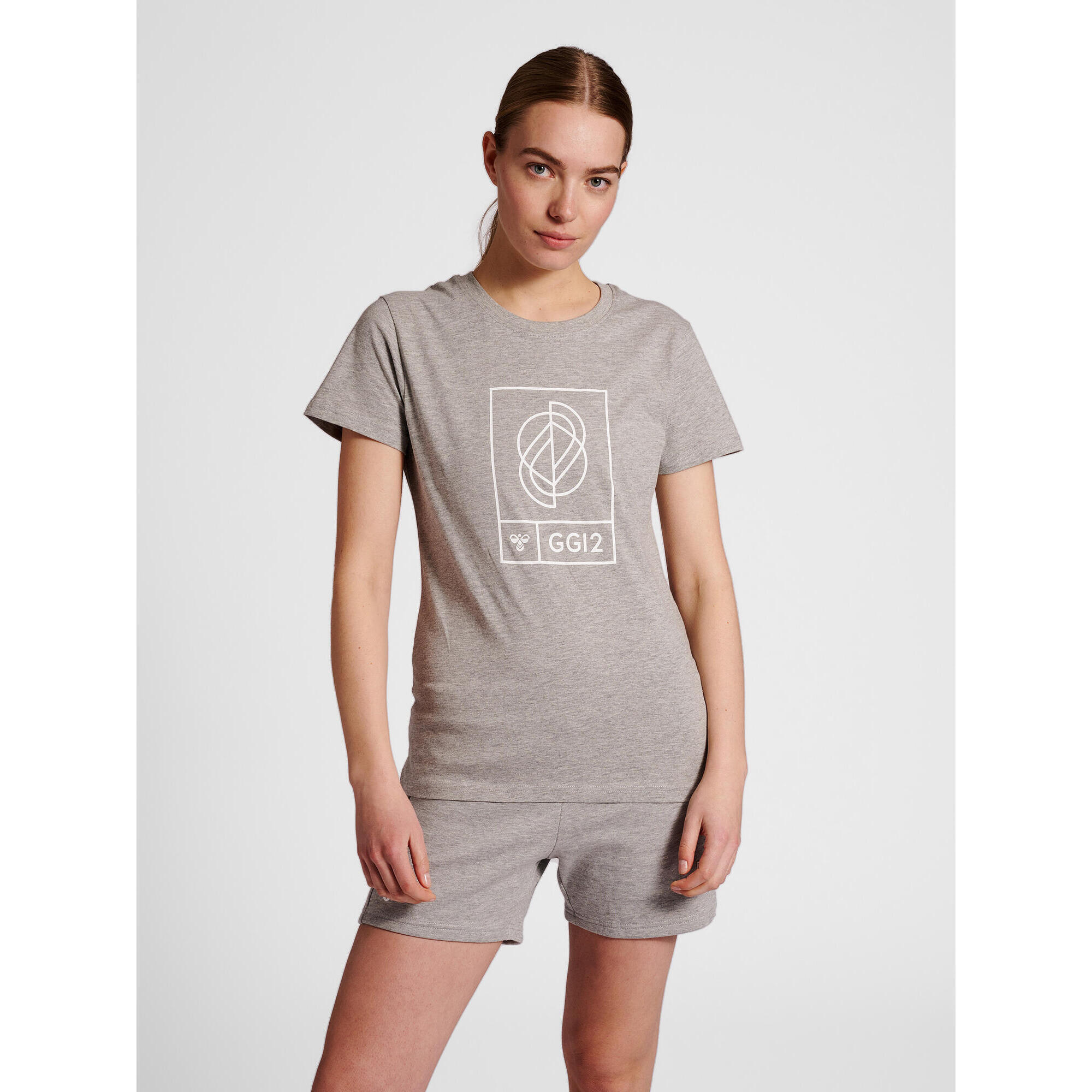 Hummel - Enfiler T-shirt Hmlgg12 Femme Hummel - T-shirt Manches Courtes - Gris - S - Decathlon
