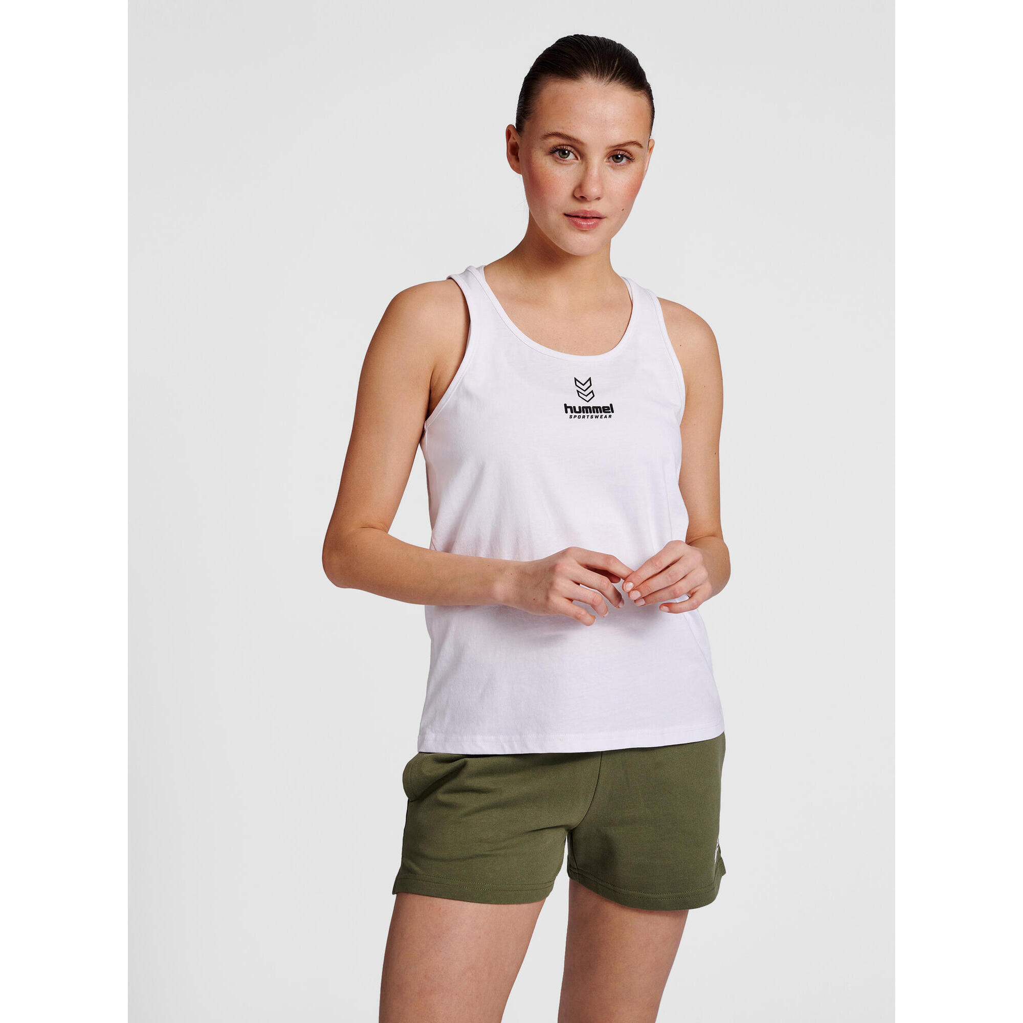 Hummel - Enfiler T-shirt Hmllgc Val Femme Hummel - T-shirt Sans Manche - Blanc - 36 Xs - Decathlon