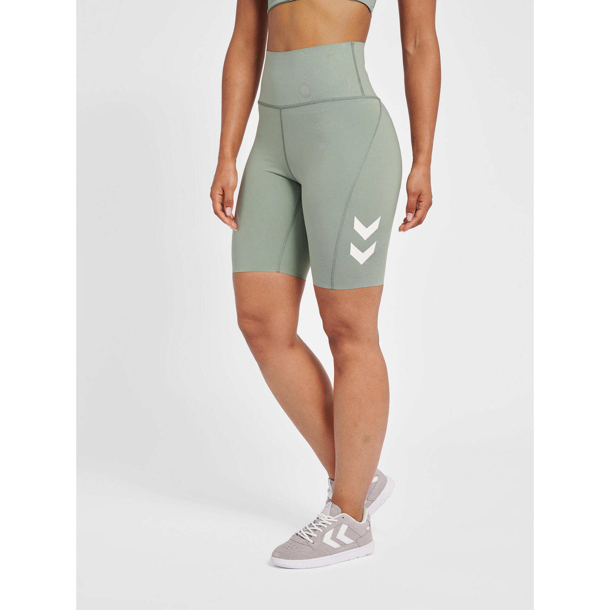 Hummel - Enfiler Short Hmlmt Grace Femme Hummel - Short - Gris|vert - 36 Xs - Decathlon