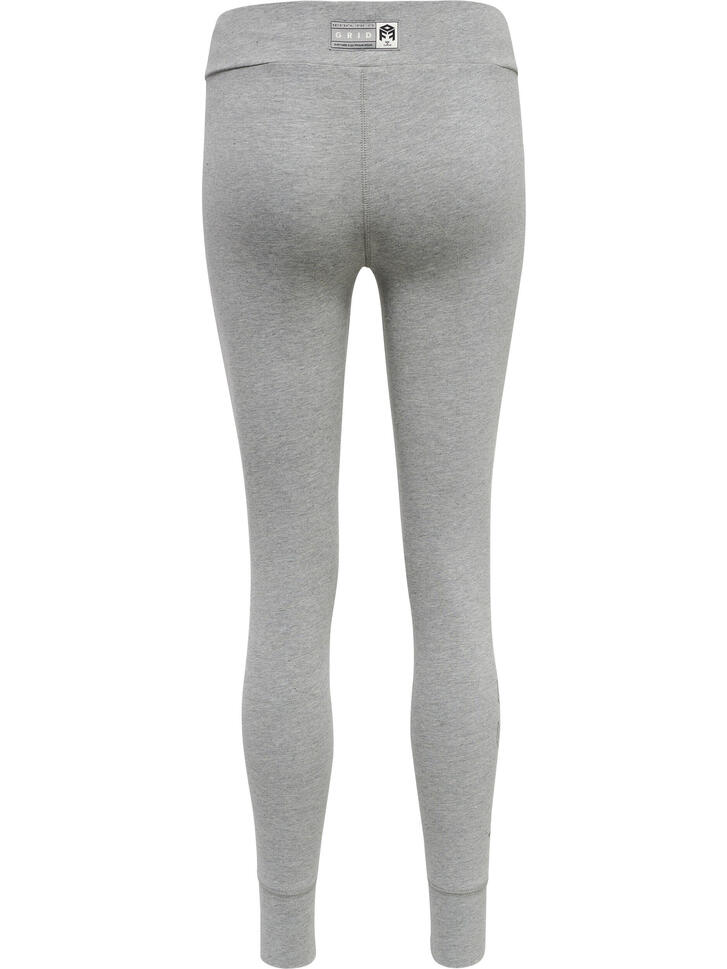Damskie legginsy bawełniane Hummel Move Grid