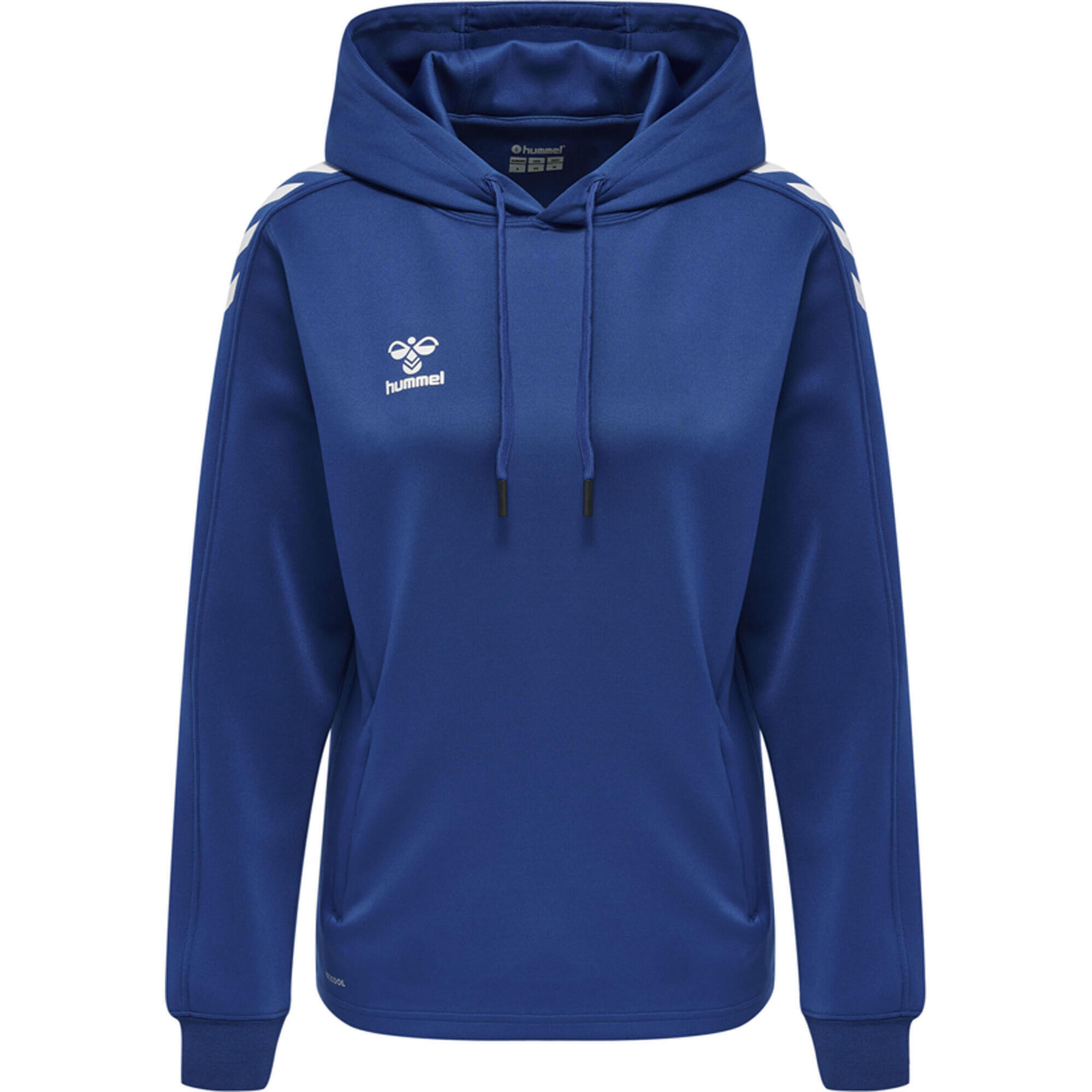 Felpa da donna in poliestere con cappuccio Hummel Core XK 5/7