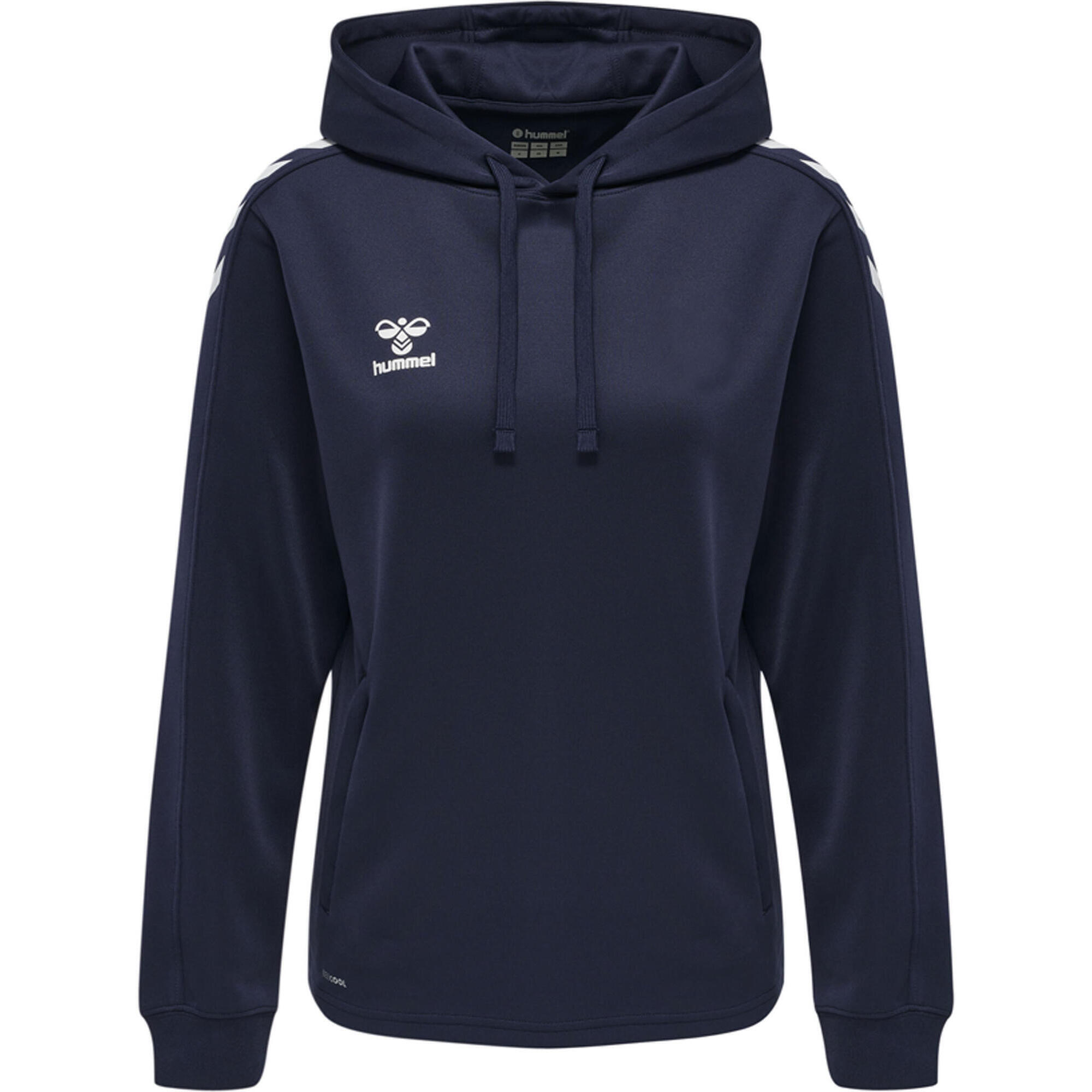 Felpa da donna in poliestere con cappuccio Hummel Core XK 5/7