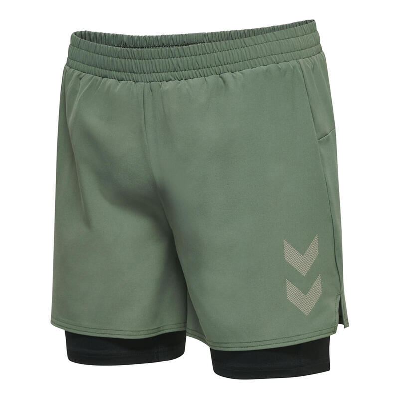 Pantalones Cortos Hmlmt Yoga Hombre Transpirable De Secado Rápido Hummel