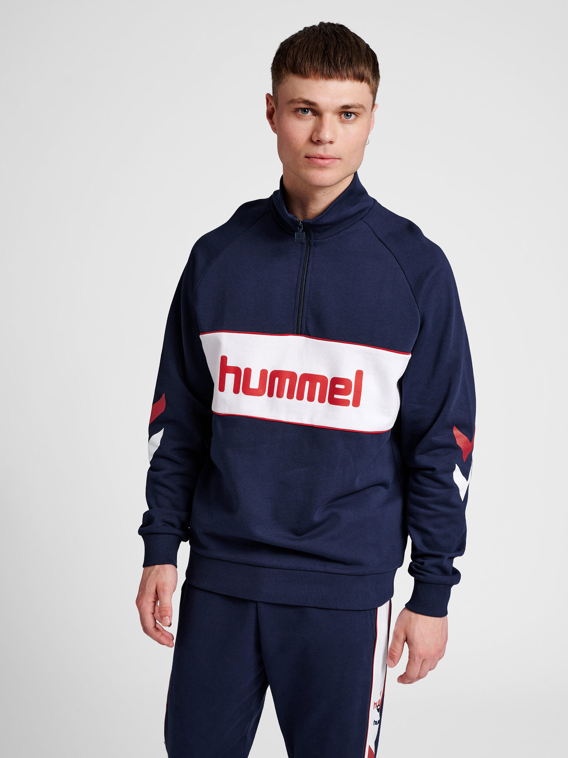 Halve Rits Sweatshirt Hmlic Unisex Volwassene 1/7