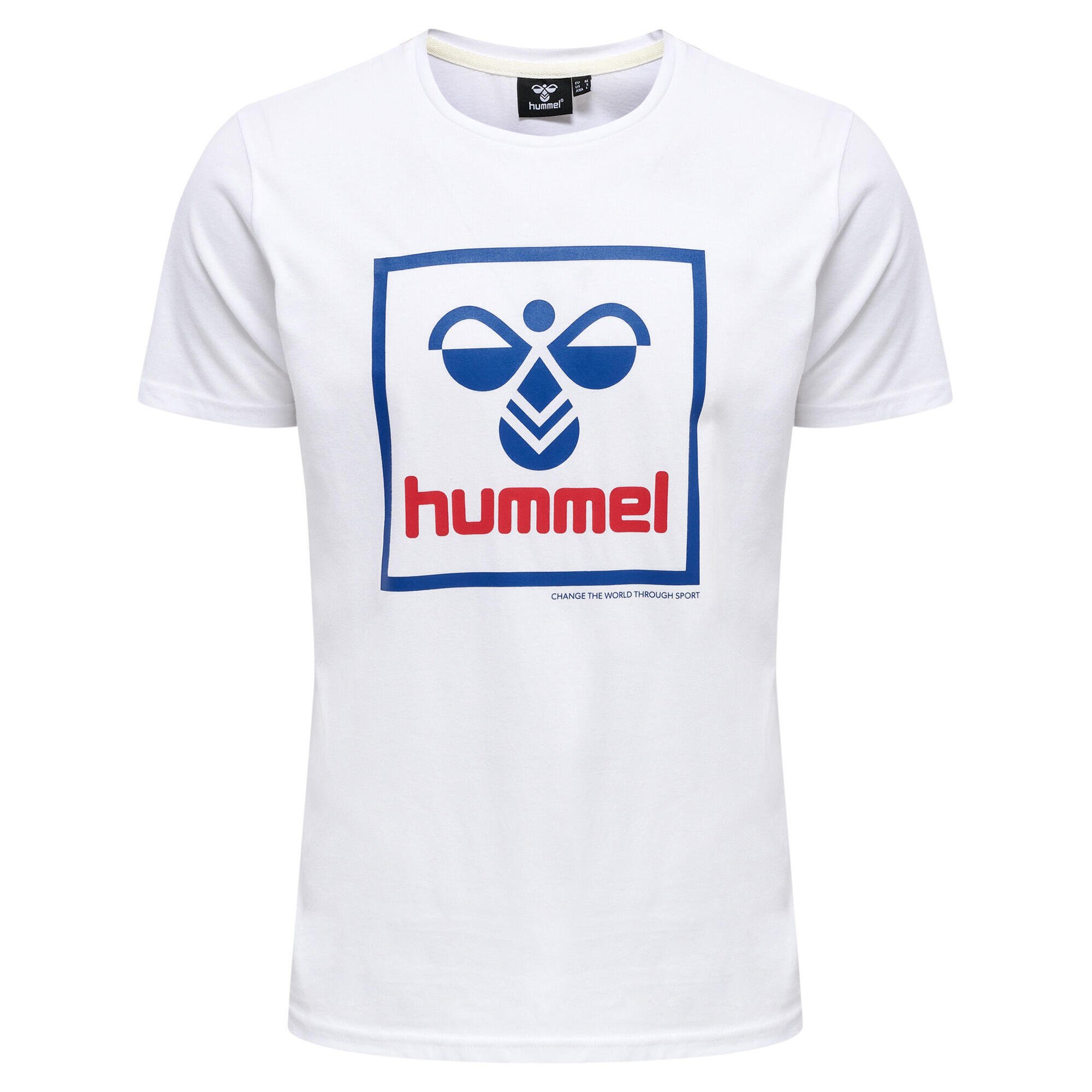 Camiseta hombre ajuste estándar Hummel Hmlisam, blanco 4/6