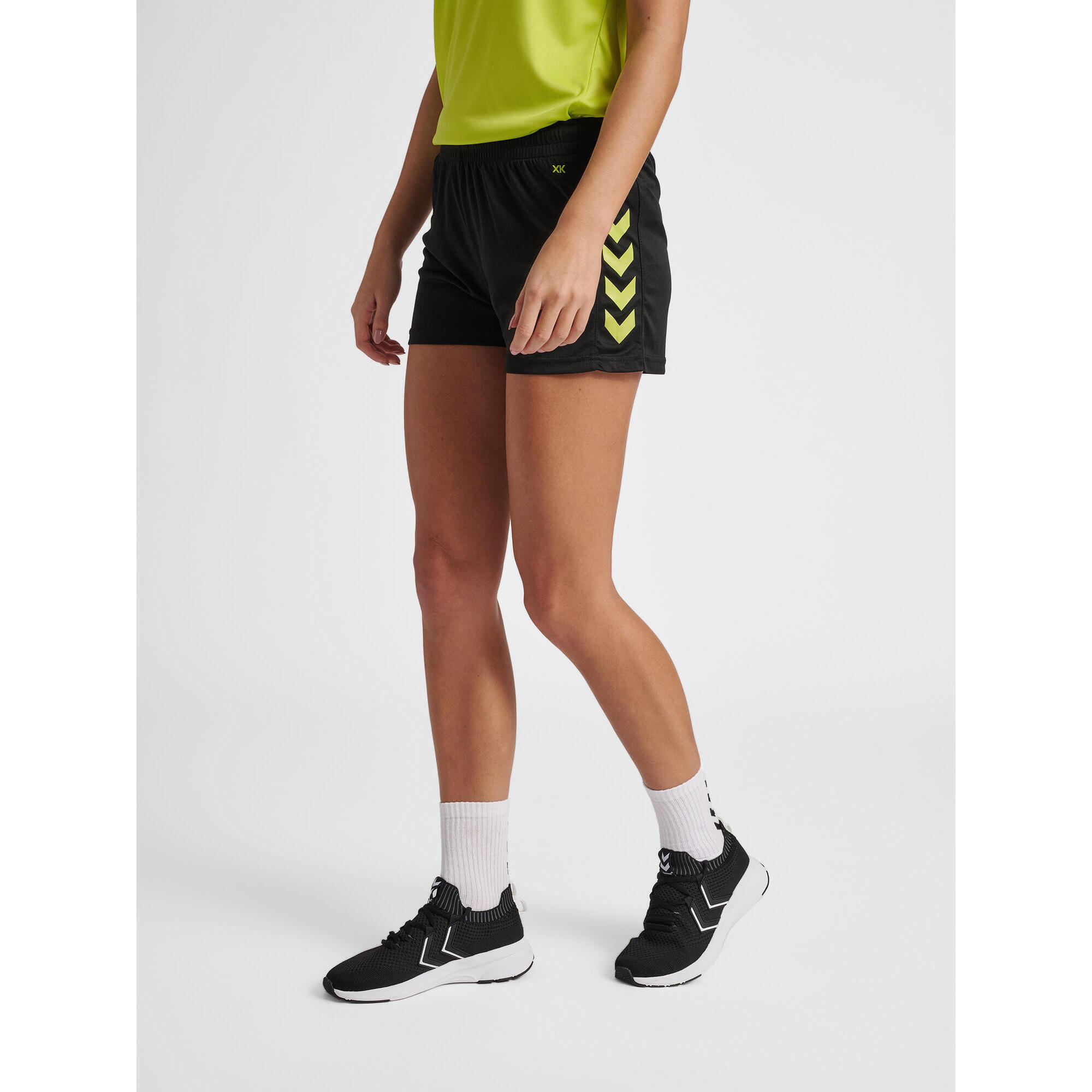 Hummel - Fermeture À Cordon Short Hmlcore Femme Hummel - Short - Noir|vert - 36 Xs - Decathlon