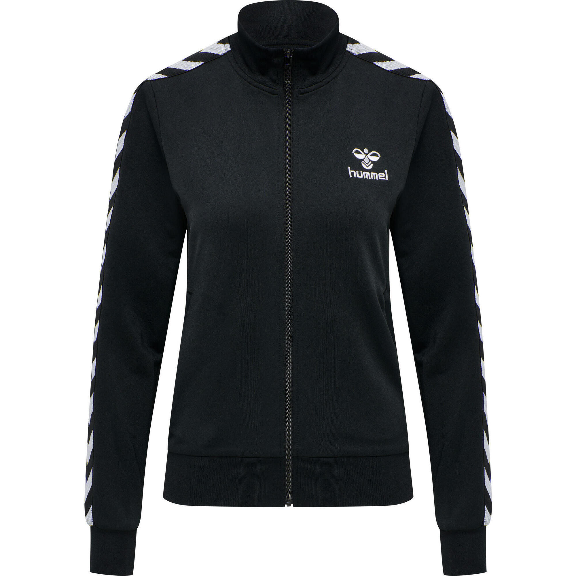 HUMMEL czarna bluza damska sportowa rozpinana hmlNELLY 2.0 ZIP 4/7