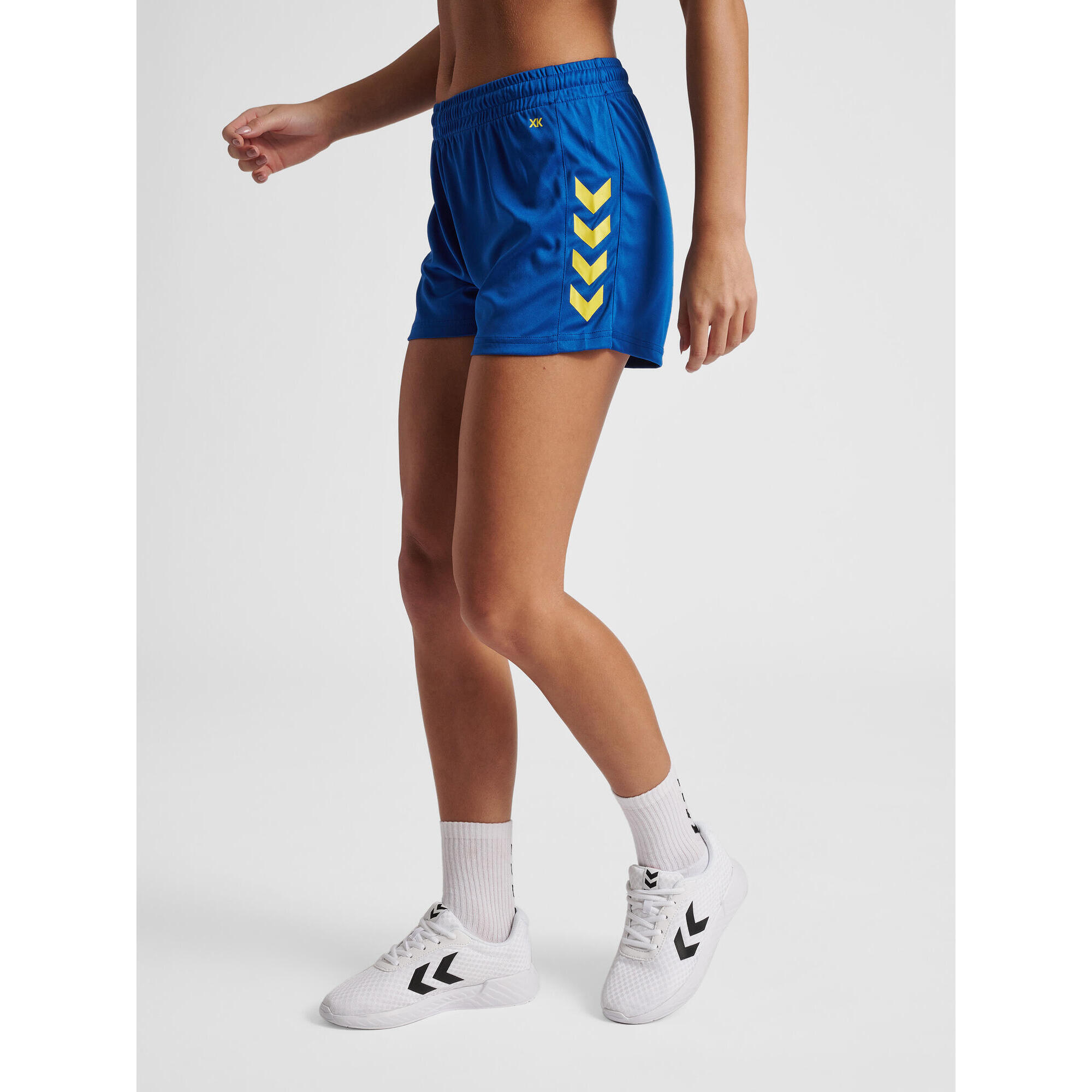 Hummel - Fermeture À Cordon Short Hmlcore Femme Hummel - Short - Bleu|jaune - 38 S - Decathlon