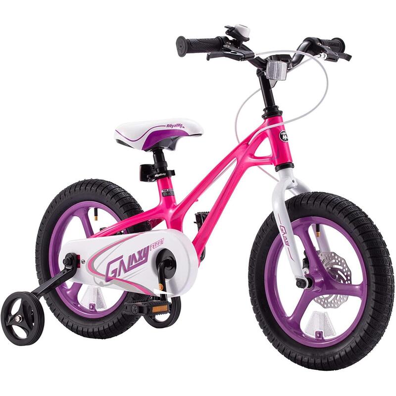 BICICLETA COPII G1602C Galaxy 16" Roz/Alb