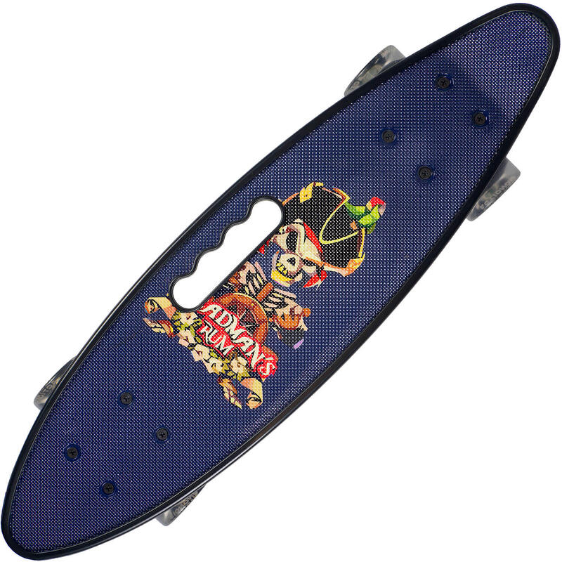 Penny board Portabil ABEC-7, PU, Aluminiu, Adman's Rum