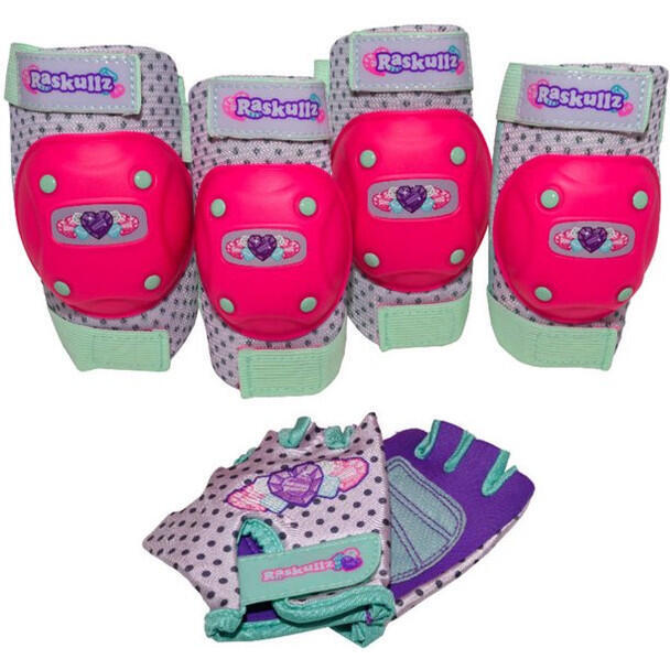CPMR 小童手套連護套 - 淺紫色心心