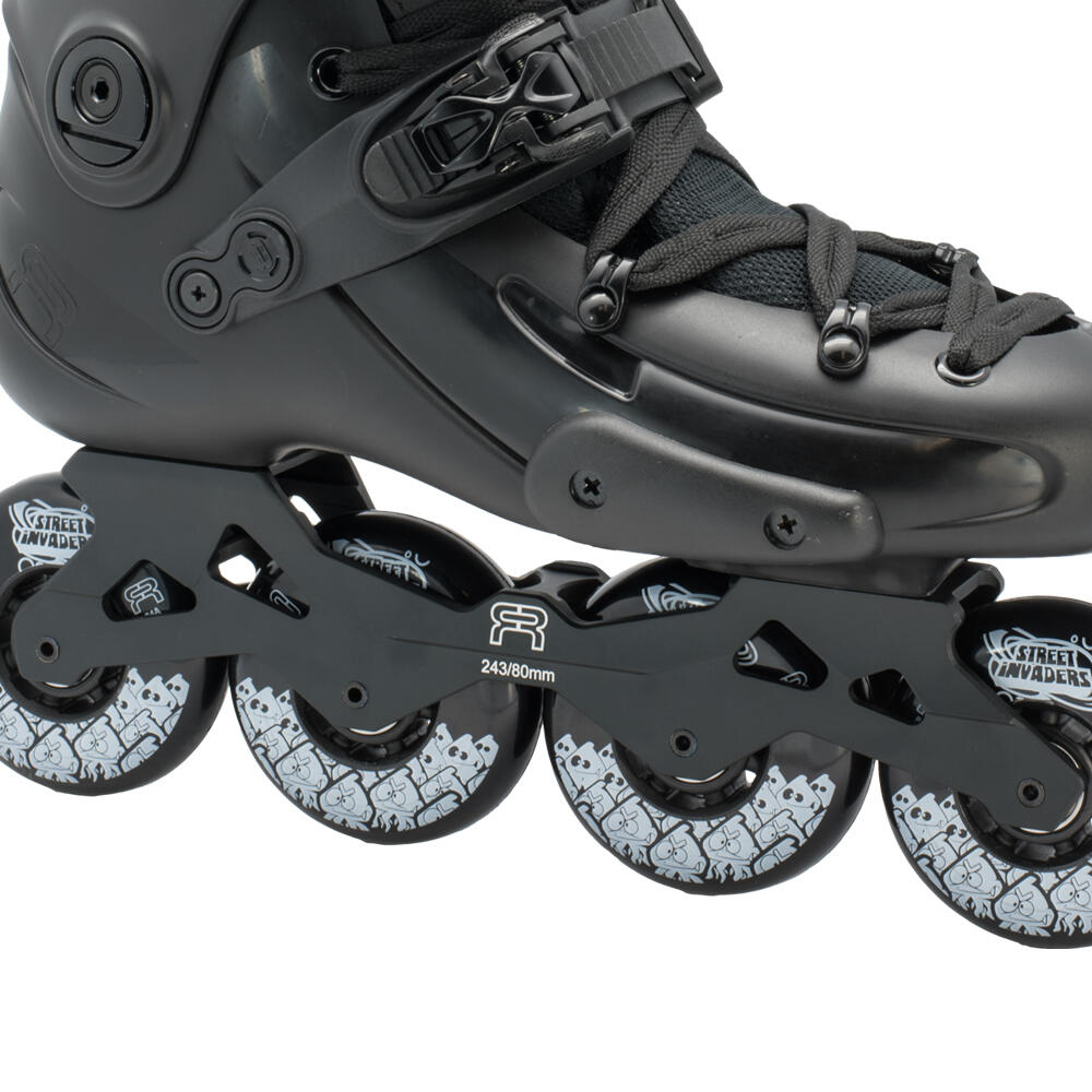 FR 1 80 UNISEX INLINE FITNESS, FREESTYLE & FREERIDE SKATES – BLACK 3/5