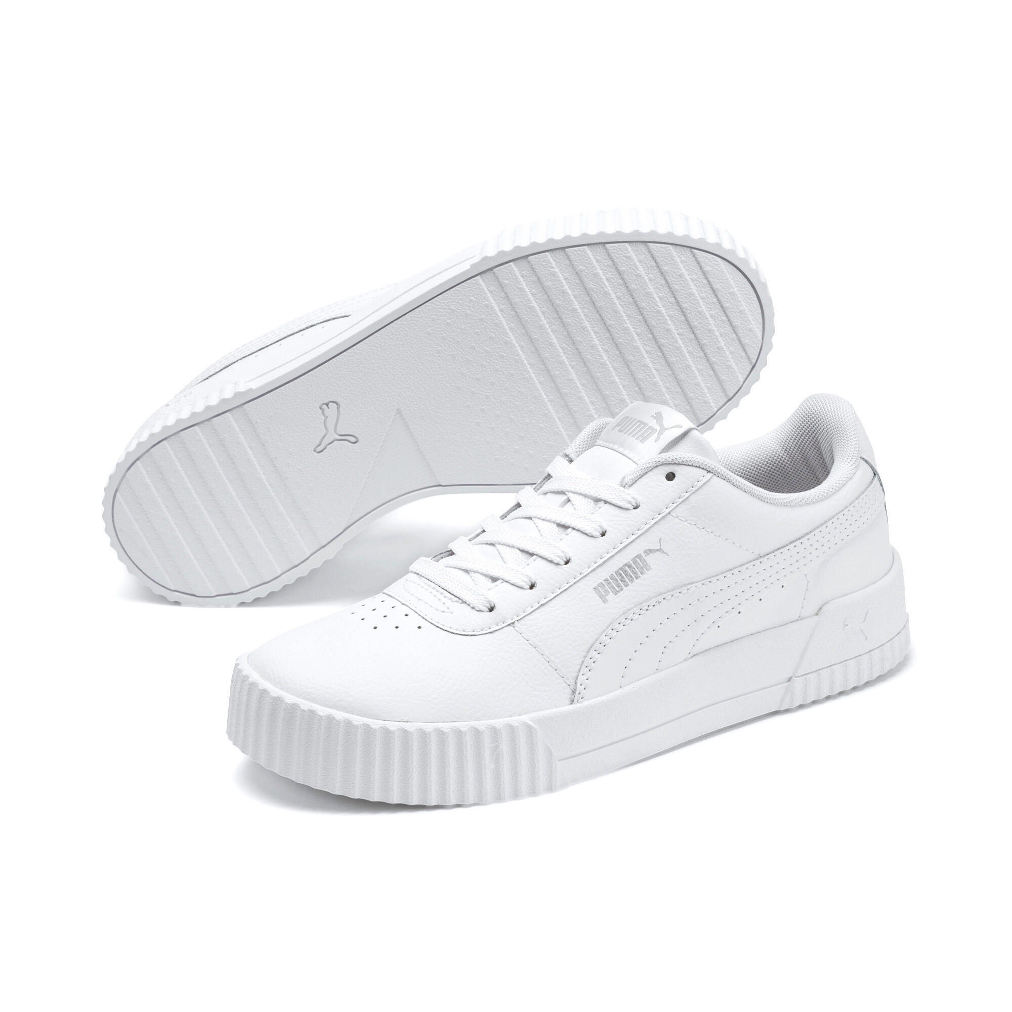 Puma Carina L Damen Sneaker Leder Schuhe weiss  370325 02 2/7