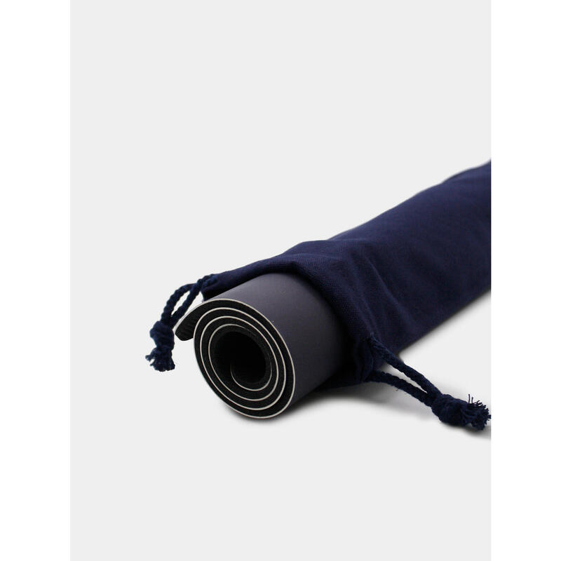 PU YOGA MINI MAT 4 mm - Navy Blue