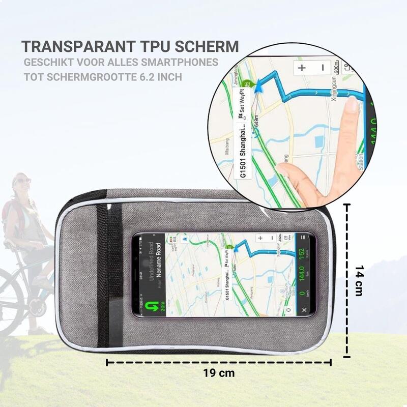 Lenkertasche Fahrrad - Abnehmbare Fahrradtasche mit Isolierung - Wasserdicht