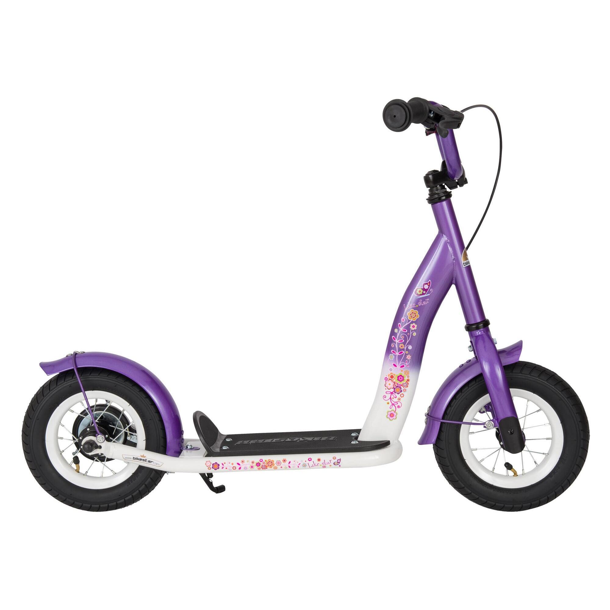Star Scooter - Trottinette Grandes Roues 10", Pour Enfants De 5 Ans, Pneus Gonflables, Classic - Trottinette - Blanc|violet - Taille Unique - Decathlon
