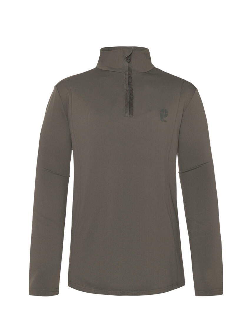 PROTEST B Willowy Jr 1/4 Zip Top - Trui - 672_huntergreen - jongens - Pisteskiën