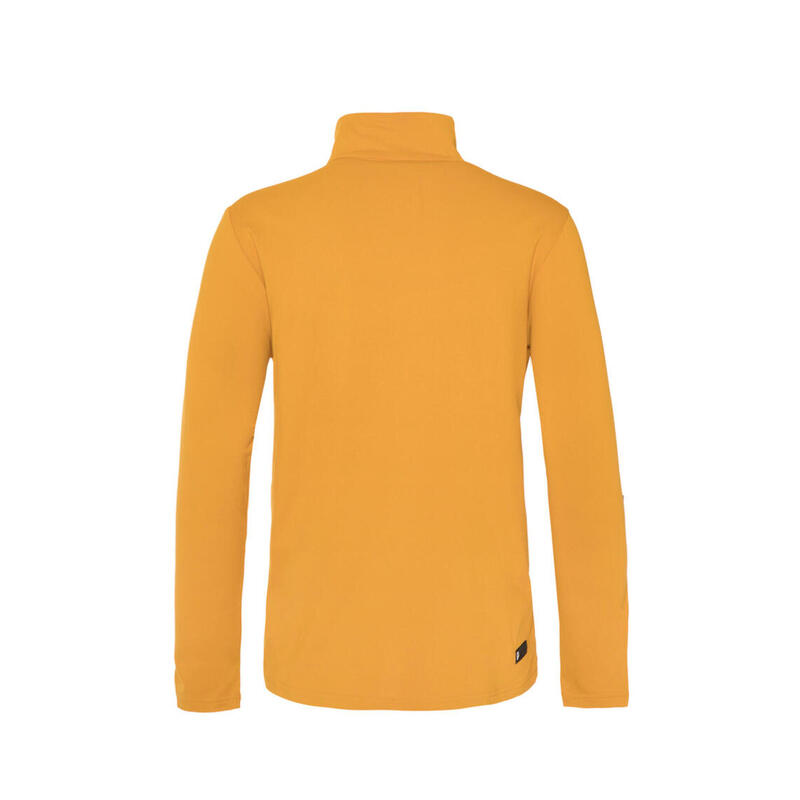 B Willowy Jr 1/4 Zip Top - Trui - 216_dark_yellow - jongens - Pisteskiën