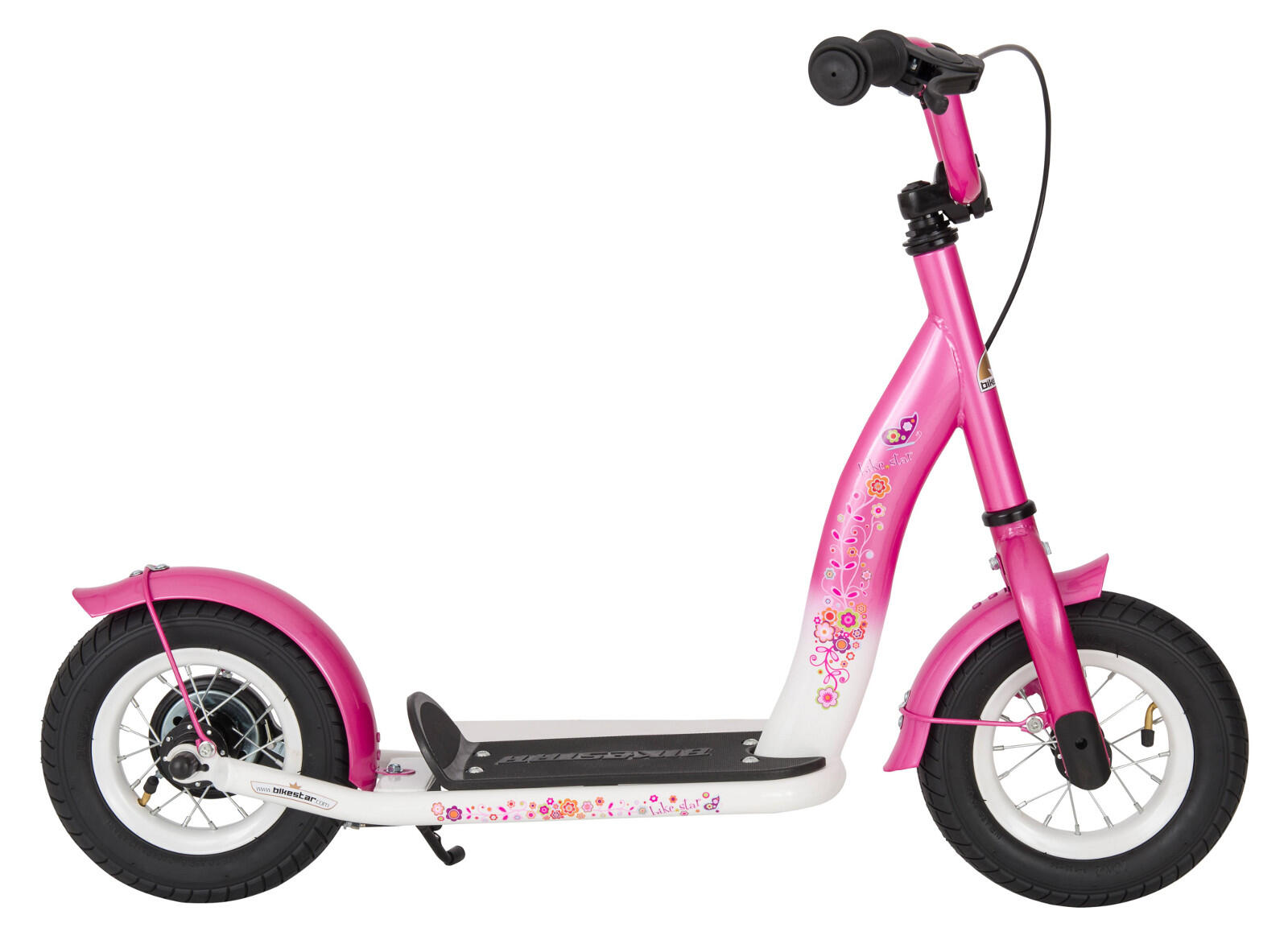 BIKESTAR Step met grote wielen 10", voor kinderen van jaar, met luchtbanden, Classic