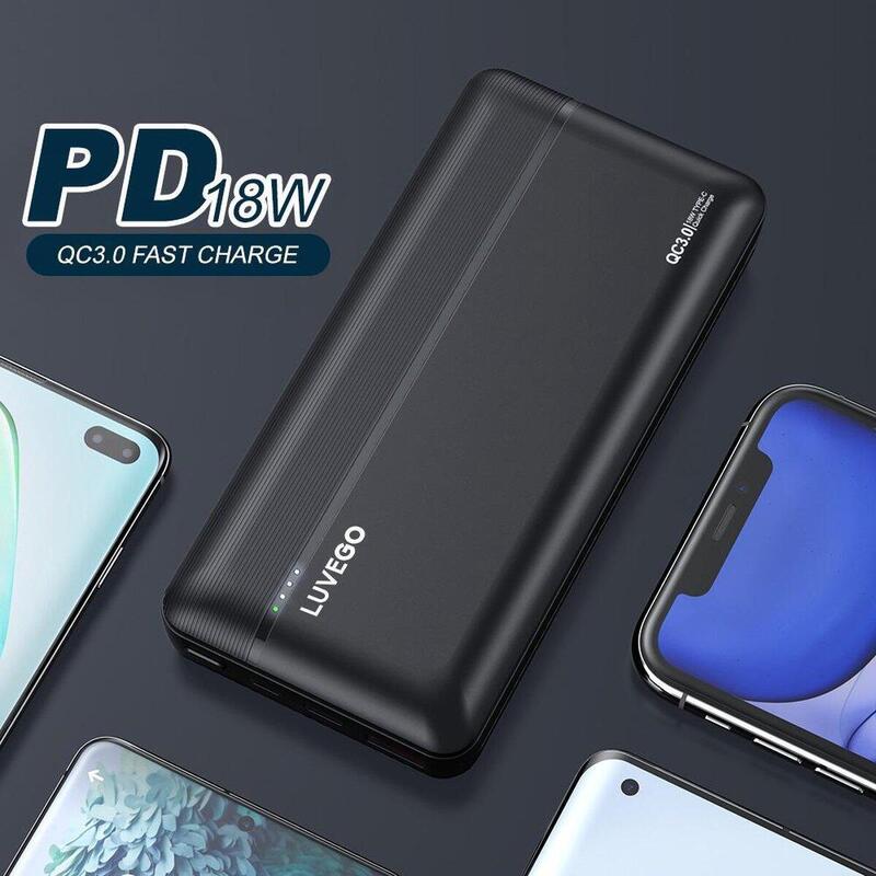 Power bank Luvego 20.000 mAh - Compacto