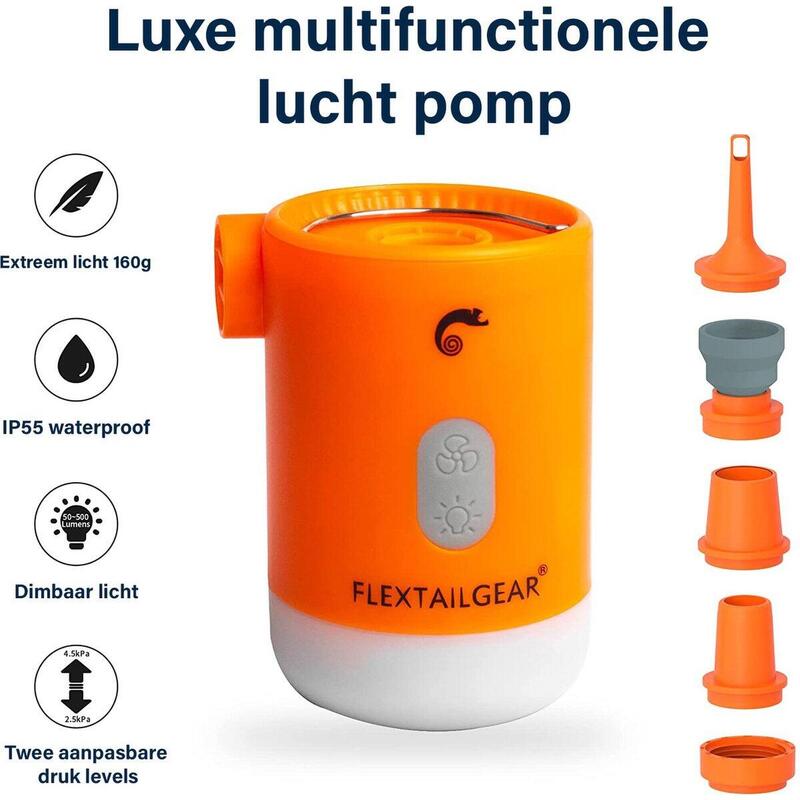 Flextail Gear Max Pump 2 Pro - pompe à matelas pneumatique - orange