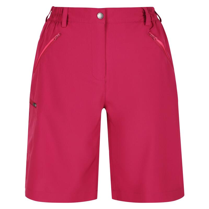 Xert Stretch Wandershorts für Damen - Dunkelpink